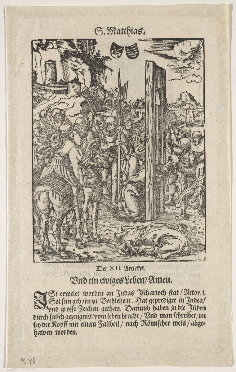 Apostelen Mattias' martyrium [Grafikk]