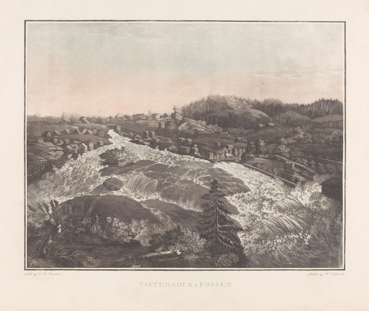 Tistedalsfossen [Grafikk]