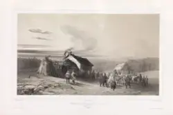 Nordkommisjonen ankommer Galanito den 14. september 1839 [Gr