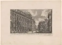 Levningene av Antoninus Pius' tempel, idag børsen [Grafikk]