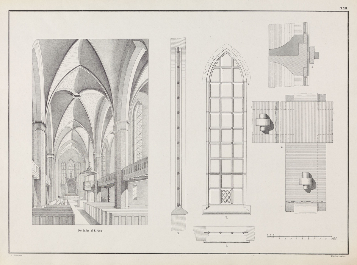 Mursteinkirke med 530 plasser [Grafikk]