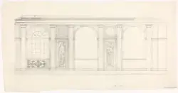 Den franske sal i Nasjonalgalleriet [Oppriss]