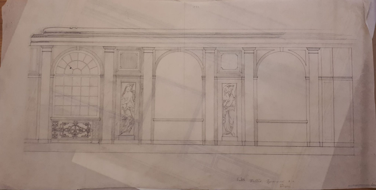 Den franske sal i Nasjonalgalleriet [Oppriss]