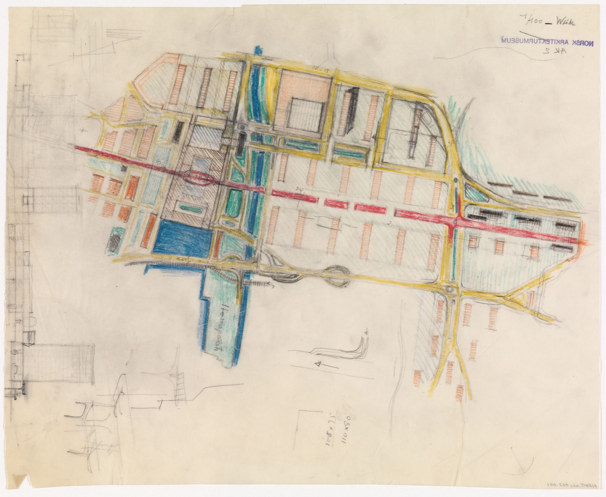 Regulering av Oslo sentrum [Tegning]