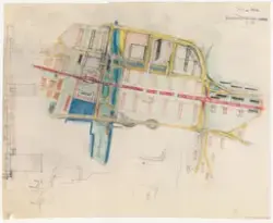 Regulering av Oslo sentrum [Tegning]