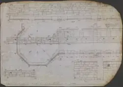 Sjømannsskolen i Tønsberg. Plan og oppriss [Arbeidstegning]