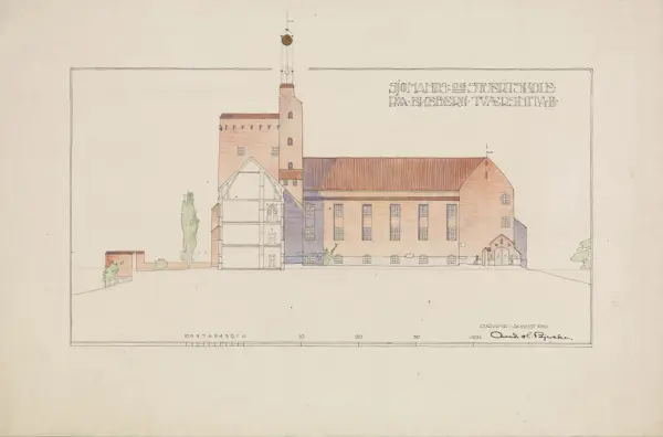 Sjømanns- og stuertskole på Ekeberg [Fasadeoppriss]
