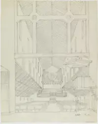 Interiør i Bodø kirke [Interiørperspektiv]