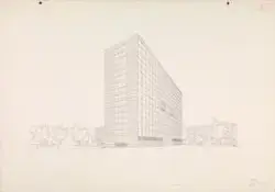 Rytme. Regjeringsbygning [Eksteriørperspektiv]