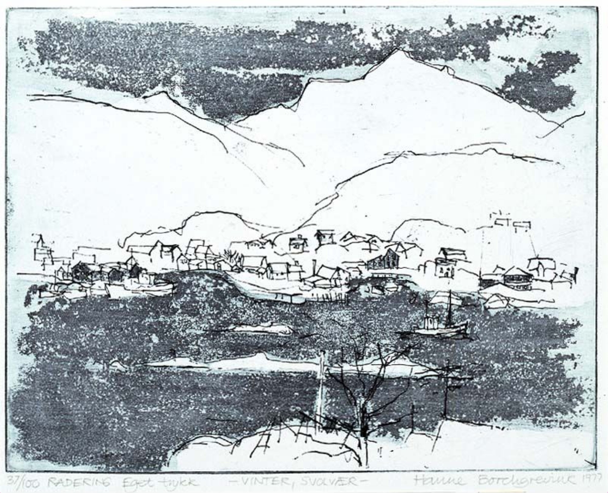 Vinter, Svolvær [Grafikk]