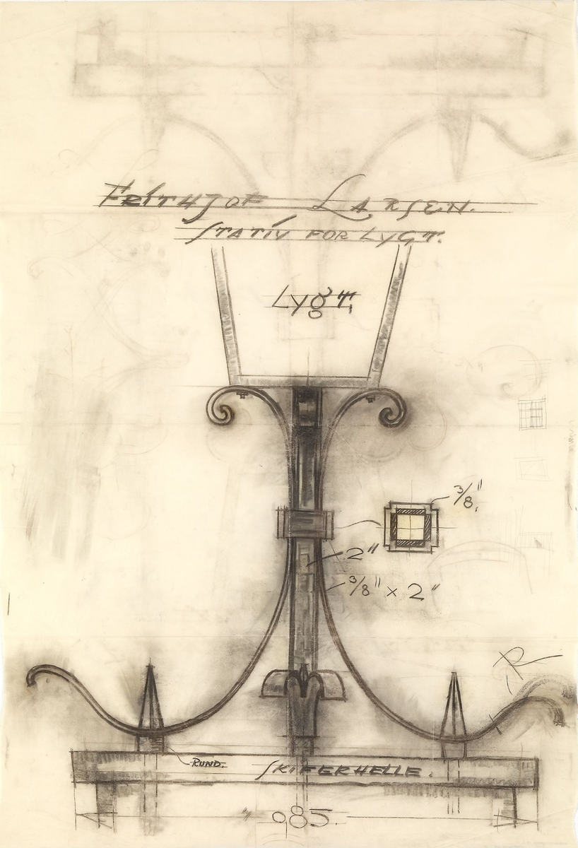 Villa for grosserer Frithjof Larsen [Utkast]