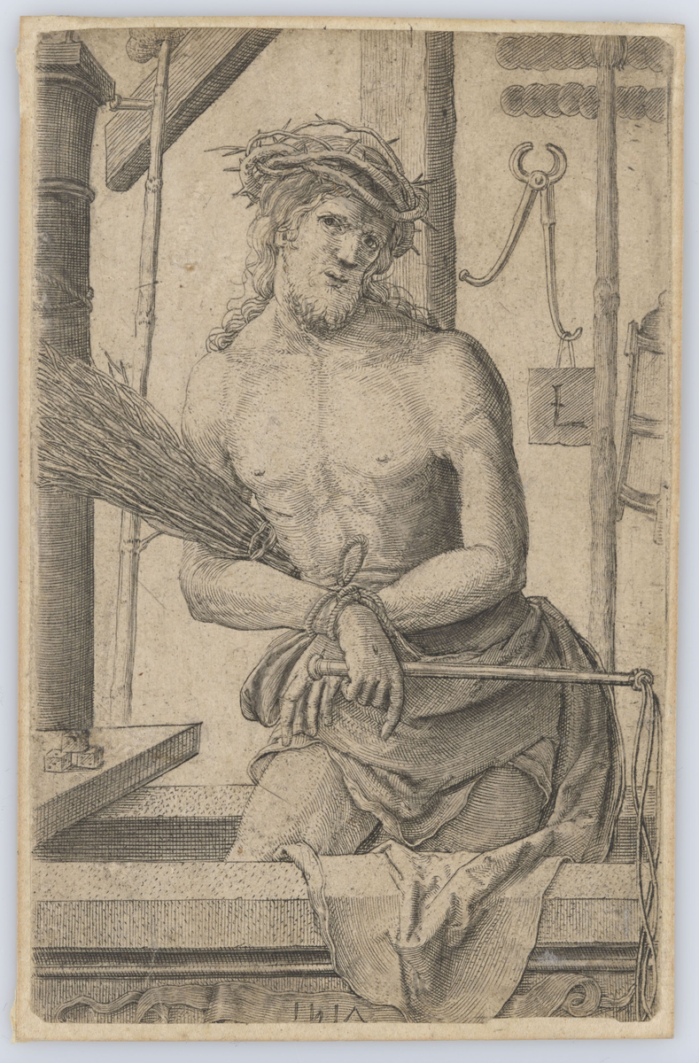 Kristus som Smertensmannen med pasjonsredskapene [Grafikk]
