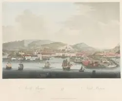 Bergen sett fra nord [Grafikk]