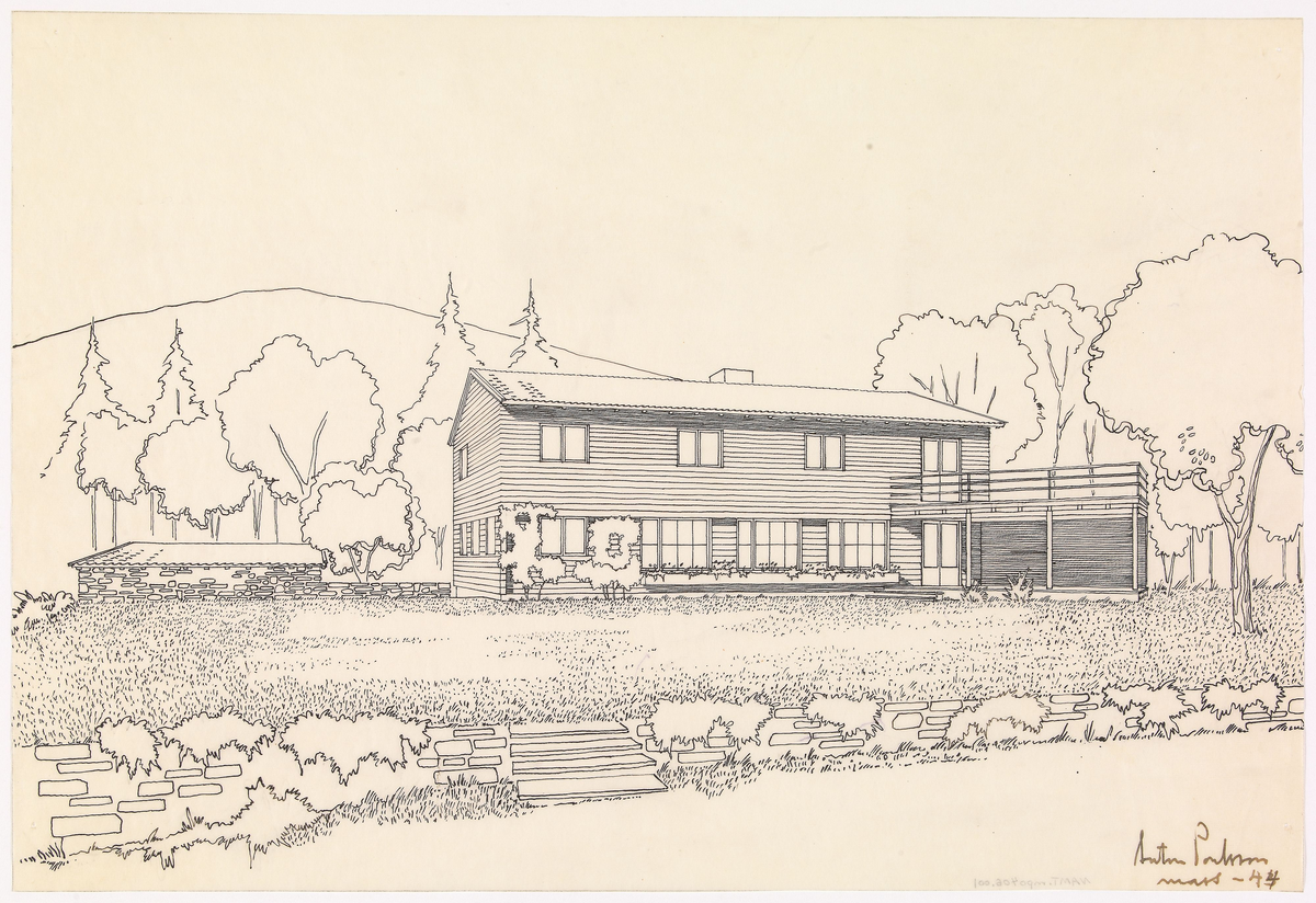 Hus for Dr. Anton Poulsson [Eksteriørperspektiv]
