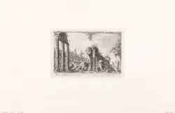 Levningene av Castor og Pollux-templet [Grafikk]