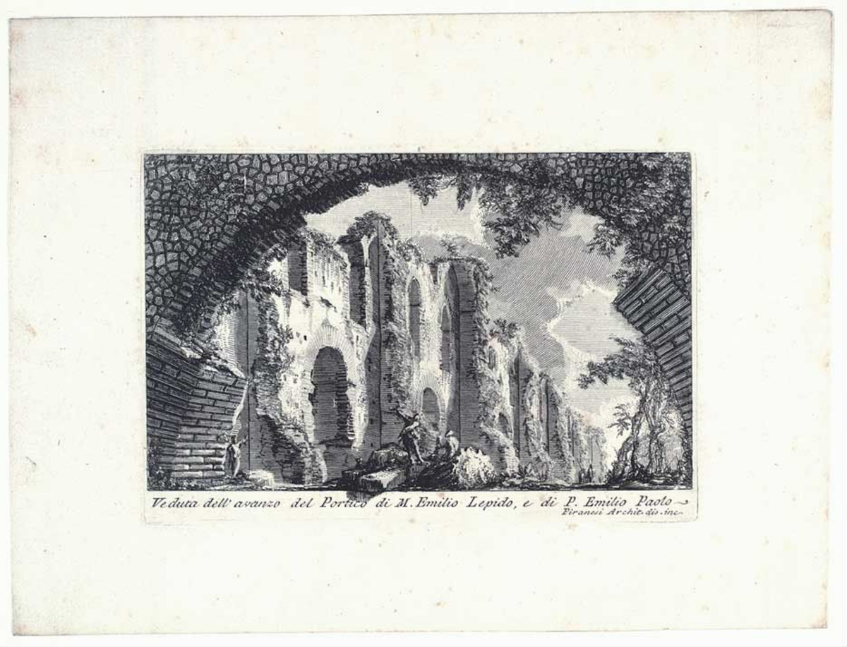 Levningene av M. Aemilius Lepidus' og P. Aemilius Paulus' porticus [Grafikk]