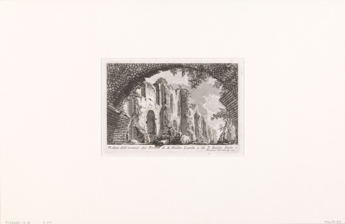 Levningene av M. Aemilius Lepidus' og P. Aemilius Paulus' porticus [Grafikk]