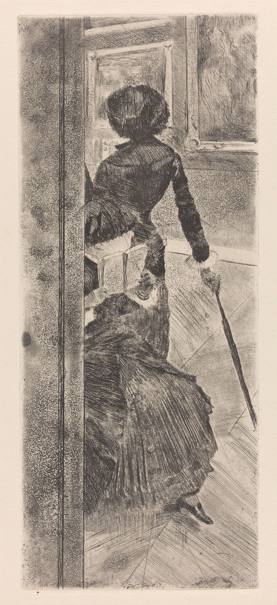 Mary Cassatt i Louvre [Grafikk]