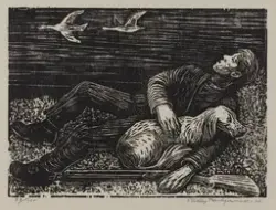 Til Hamsuns "Pan" [Grafikk]