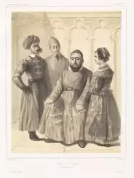 Bulgarsk familie, sett i Moskva (Russland) [Grafikk]