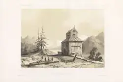 Klokketårnet ved Ringebu kirke [Grafikk]