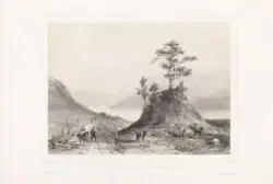 Gravhaug ved Hundorp, på veien fra Christiania til Trondheim