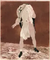 Headless Man in Stockings [Grafikk]