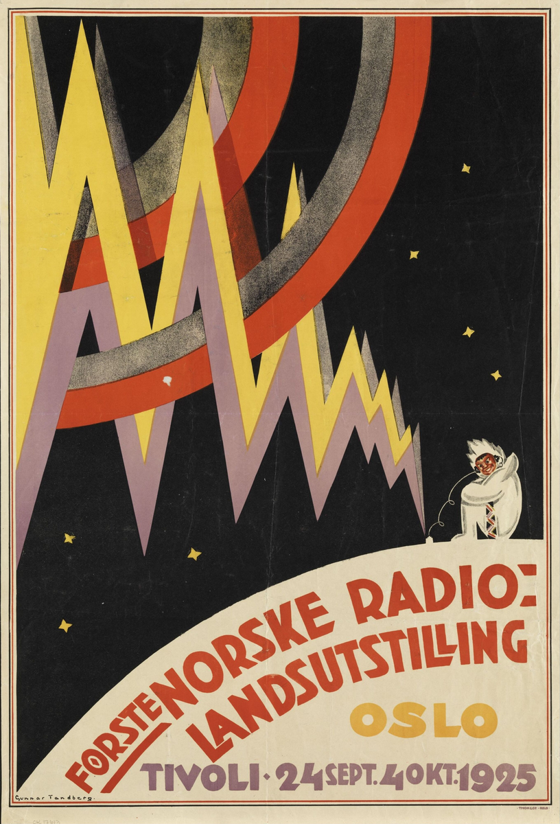 Første Norske Radio: Landsutstilling [Plakat]