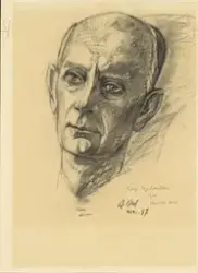 Einar Gerhardsen [Tegning]