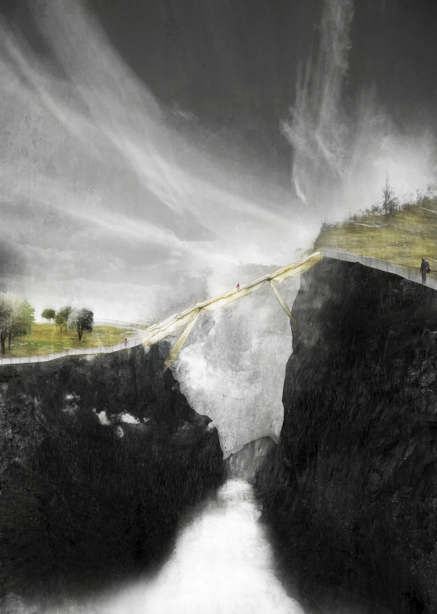 Vøringsfossen turistveganlegg, Eidfjord [Fotografi]