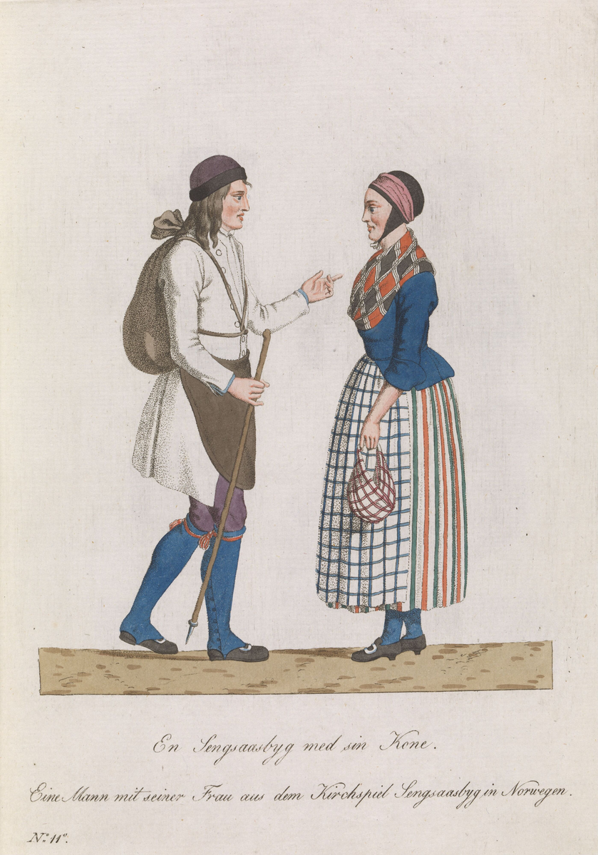Mann og kvinne fra Singsås [Grafikk]