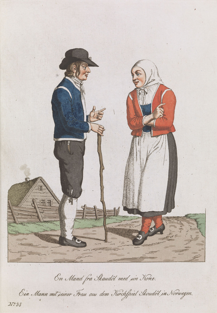 Mann og kvinne fra Skaudalen [Grafikk]