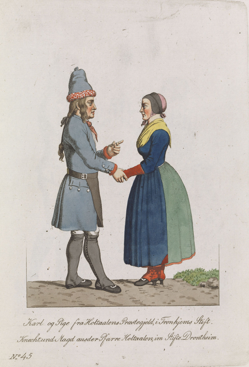 Mann og kvinne fra Holtålen [Grafikk]