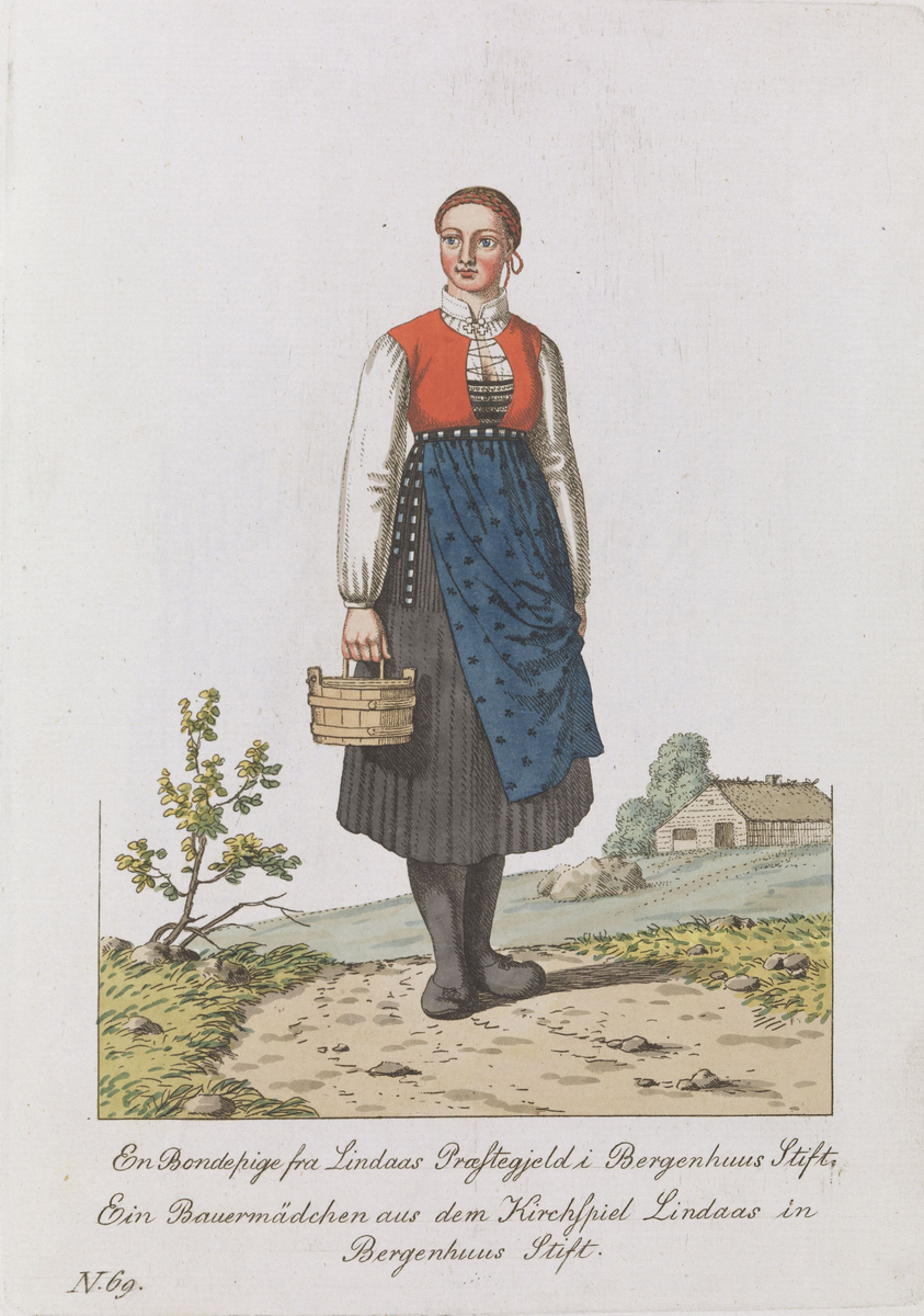 Kvinne fra Lindås [Grafikk]