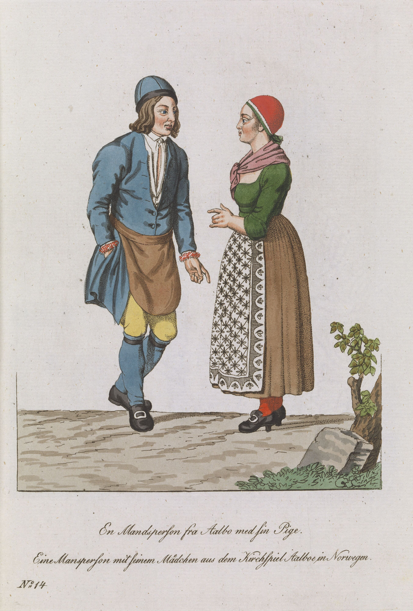 Mann og kvinne fra Ålen [Grafikk]