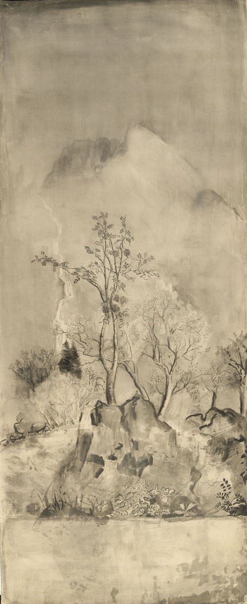 Rognetre under Laurdalstind [Tegning]