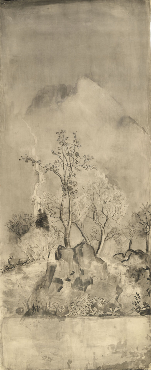 Rognetre under Laurdalstind [Tegning]