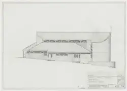 Kirke i Moshi, fasade mot sør [Fasadeoppriss]