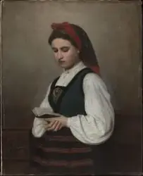 En norsk bondepike [Maleri]