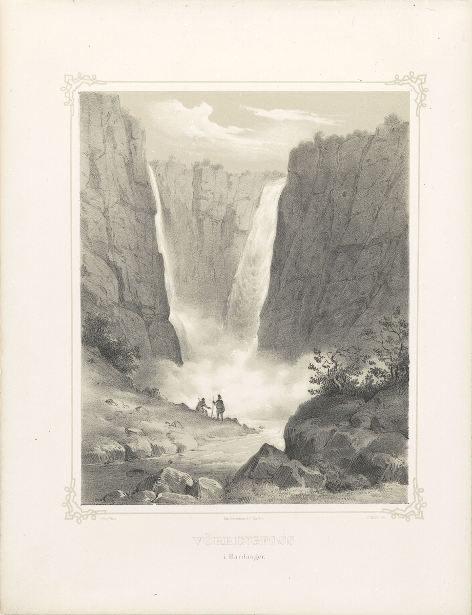 Vøringsfossen, Hardanger [Grafikk]