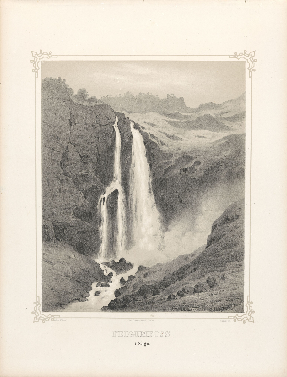 Feigumfossen i Sogn [Grafikk]