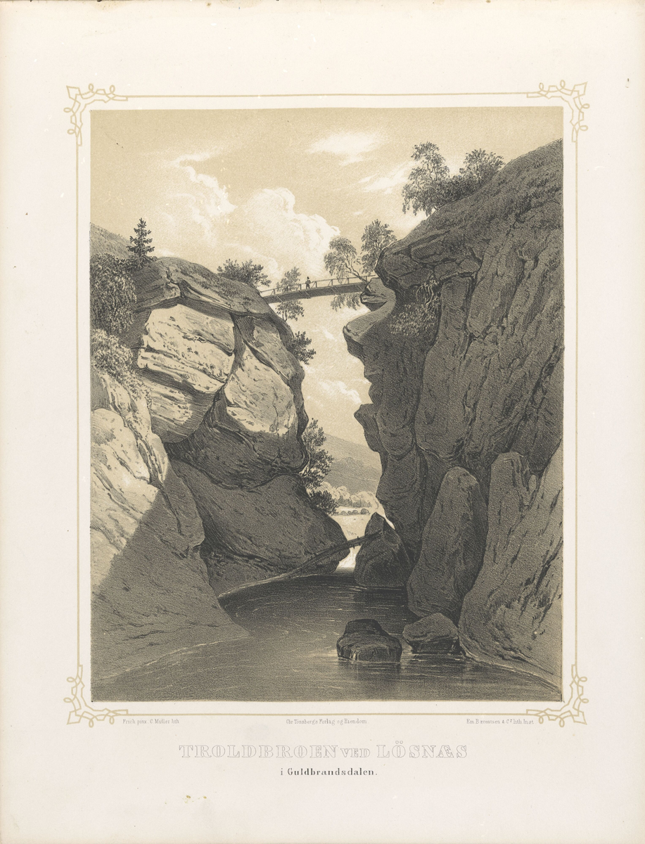 Troldbroen ved Løsnæs i Gudbrandsdalen [Grafikk]