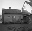 Hunnebergsgatan 25 i Linköping. Boningshuset sedd från gården. Foto 1961.