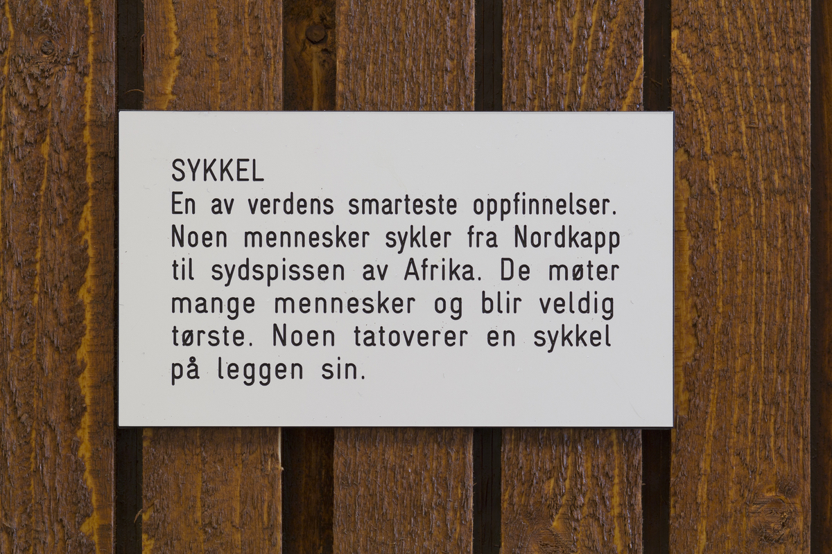 Sykkel, en onkel som angrer på noe han gjorde i går,  Kruska-Larsen, Sekaseka og waka waka, hjelmasuar (verdens tredje største fugl), gutt, bever, pølseretter med piff / barneselskapets pølsepinsvin, øvelse (dame gjør markløft med 1000 kg), onkel som venter på at noe magisk skal skje, fariseer, vann, en mistenksom bever, jente, banan, Kina, livet (to brune skyer med øyne og bein), en bedrøvet ugle, los, døden, fremtid, ugler, en feig banan, ost, Maj-Britt Kartum (rektor), noen gode ting man kan bli.