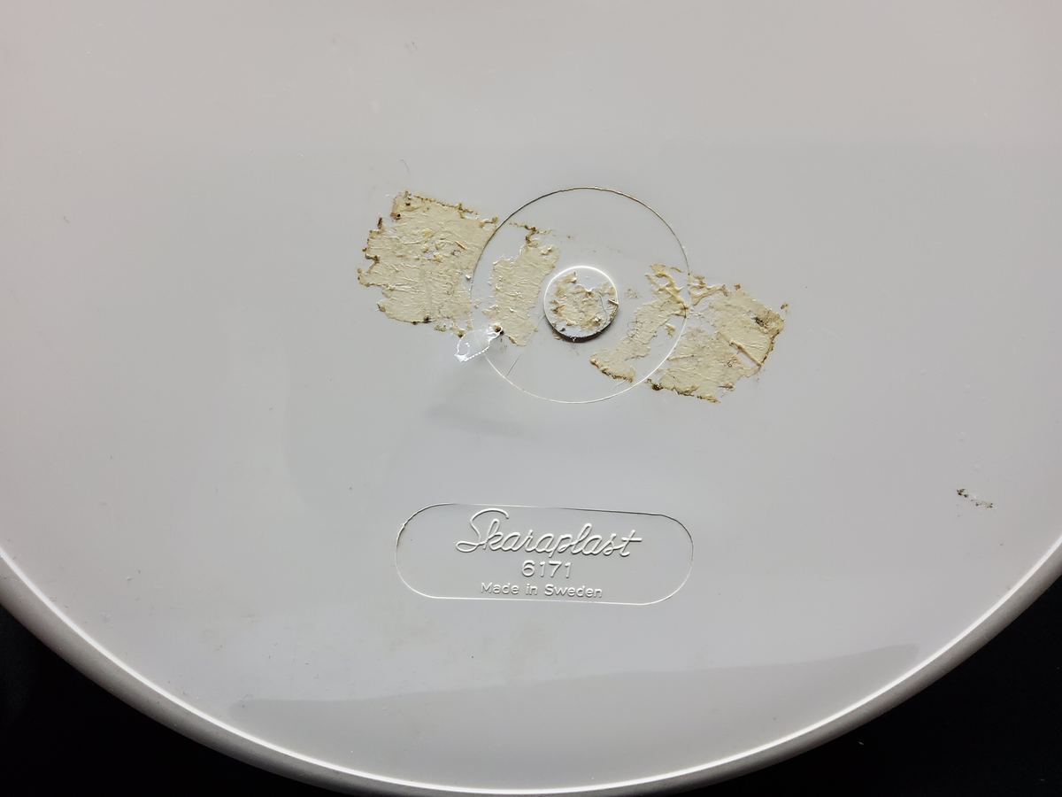 Skål med lock. 
Skaraplast, Giva serien.
Artikelnummer: 6171