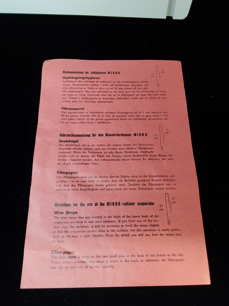 Titel: Luftfuktaren MICRO
Kategori: Övrigt
Plast: Styrénplast
Färger: Grå
Artnr: 4220