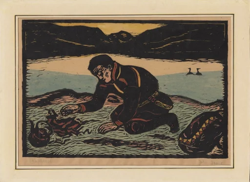 Kafferast [Håndkolorert tresnitt]