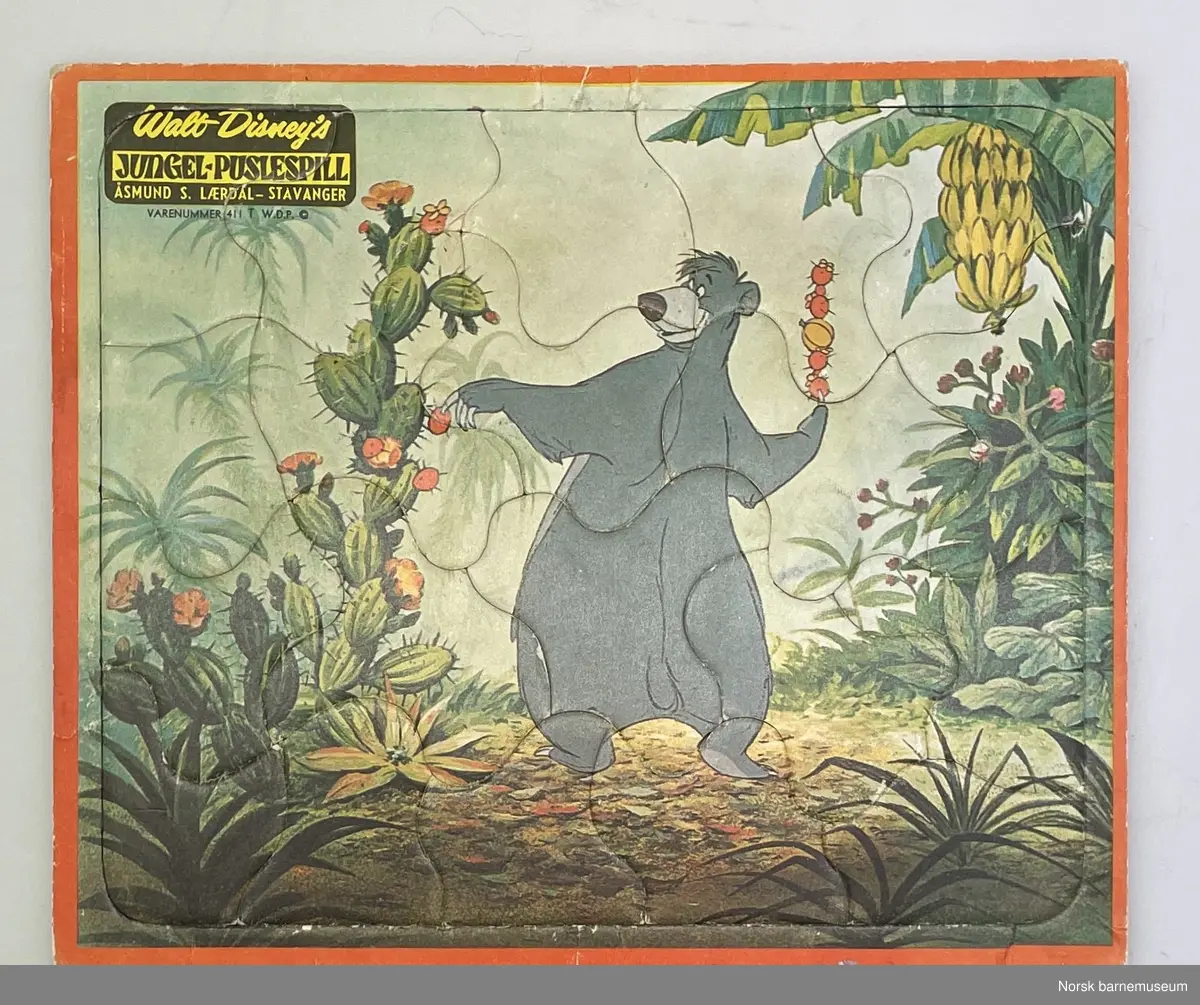 Walt Disney's Jungelboken, Baloo. Rød ramme.