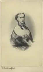 Porträtt av prinsessan Alexandra av Danmark.