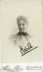 Porträtt troligen av Edith Rettig (text på framsida kort: Edith).